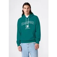 Champion Kapuzensweatshirt Graphic Terry Hoodie mit Rundhalsausschnitt, aus Baumwolle und Polyester