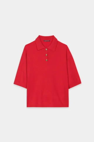 Luisa Cerano - Pullover Weiblich cherry red - Gr. - 44