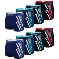 TEXEMP Boxershorts 4er bis 12 Pack Herren Boxershorts Baumwolle Retroshorts Boxer (8-St) Doppelnaht - 95% Baumwolle