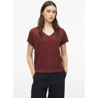 s.Oliver Kurzarmshirt T-Shirt Strukturiertes V-Neck-T-Shirt im Relaxed Fit