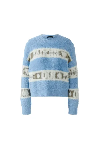 Oui - Pullover lt blue green - Gr. - 42