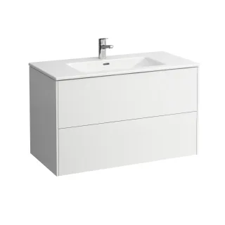 LAUFEN PRO S SET Base 1000x610x500 Waschtisch weiss inkl. Unterbau weiß glänzend 8.6496.2.261.104.1 H8649622611041