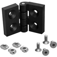 KLAK Profil KLAK 30 - Scharnier Standard Nut 8 Aluprofil 30er inkl. Verschraubung