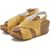 LASCANA Sommerschuh Sandalette Sommerschuh mit Keilabsatz und Korkfußbett