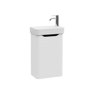 VitrA New Integra Round Set Handwaschbecken mit Unterschrank 1 Tür Türanschlag rechts 45 Matt,69840 69840