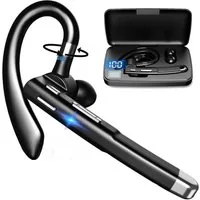 MOPUEA In-Ear-Kopfhörer Bluetooth Headset LED-Display Freisprecheinrichtung In-Ear-Kopfhörer (geeignet für Fahren/Arbeit/Geschäft, Lärmreduzierung)