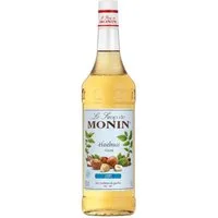 MONIN Getränke-Sirup, Monin Haselnuss Sirup Zuckerreduziert nussiger Geschmack 1000ml