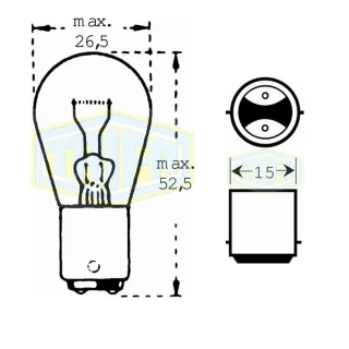 Auto-Lampe 12V 21WS