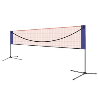 Bominfit 4.1m Portable Folding Badminton Pickleball Net with Stand Standard Professional Easy Setup Volleyball Tennis Ne
