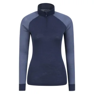 Mountain Warehouse - Thermo-Top Reißverschluss für Damen (Marineblau)