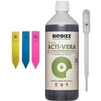 Biobizz Pflanzendünger Biobizz Acti·Vera, Inklusive Dosierpipette und 3 Pflanzenschildern (Farbe zufällig), Pflanzentonikum, natürliche Inhaltsstoffe, universell einsetzbar