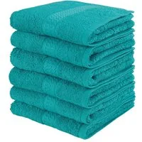 OTTO home Gästehandtücher Juna, als Set und Serie erhältlich, 6 Gästetücher, 30x50cm, Walkfrottee (6-St), 100% Baumwolle, mit Bordüre, Uni-Farben, weich