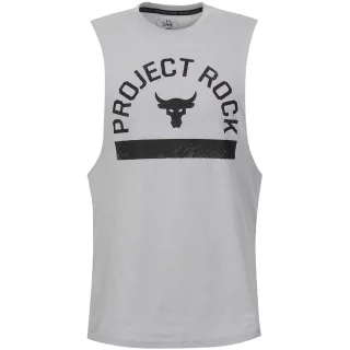 Under Armour - "Project Rock" Ärmelloses Oberteil für Herren (Grau)