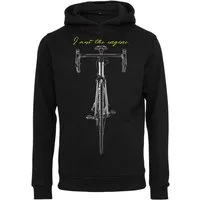 Baddery Kapuzenpullover Fahrrad Hoodie: "I am the engine" - Pullover Herren, hochwertiger Siebdruck, auch Übergrößen