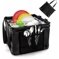 EVOCAMP Schüssel faltbare Spülschüssel 20L, wasserdicht Faltschüssel Camping, PVC, Getränkekühler Outdoor