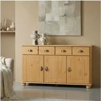 IDIMEX Kommode COLMAR, Sideboard Kommode Anrichte Kiefer massiv 3 Tür