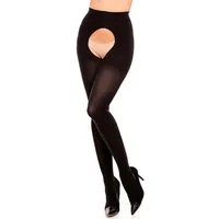 GLAMORY Ouvert Strumpfhose Ouvert 60 DEN (1 St) Blickdicht, elastische Microfaser, bis Gr. 62