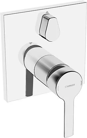 Hansa Funktionseinh. mit Dekorset Wannenbatterie Hansaronda 8384 chrom, 83843583 83843583