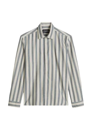 Marc OPolo Casual - Twill-Hemd regular Dark Beige - Gr. - XXL