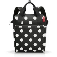 REISENTHEL® Rucksack ALLROUNDER, 12 Liter, Schwarz, Weiß, Polyester, Wasserabweisend, verstellbare Schultergurte