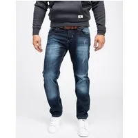 Rock Creek Straight-Jeans Herren Jeans Stonewashed Blau RC-2091