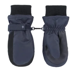 Wärmehalter - Kinder Thermofleece gefütterte Fäustlinge | Jungen & Mädchen als warme Skihandschuhe für den Winter - Blau