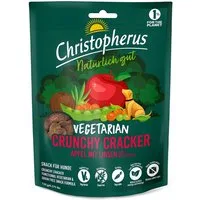 Christopherus Vegetarian Crunchy Cracker Apfel mit Linsen 125 g, für: Hund