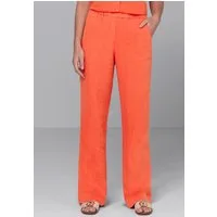 bianca Leinenhose PARIGI in angesagtem cleanen Look in lässiger Weite