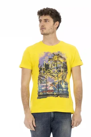 Miami Beach Grafik T-Shirt mit kurzem Arm und Rundhalsausschnitt