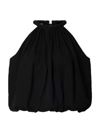 Selected - Ärmelloses Blusentop - Slfannie schwarz - Gr. - 40