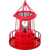 FELIXLEO LED Solarleuchte Solar LED Leuchtturm Outdoor 360° drehbar wetterfest Gartendeko
