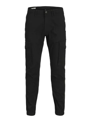JACK&JONES - JPSTPAUL FLAKE CARGO NOOS Black - Gr. - 32