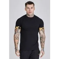 Siksilk T-Shirt SikSilk Herren Schwarz Dynamic T-Shirt