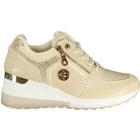 Laura Biagiotti Sneaker Eleganter Damen-Sportschuh beige mit Strass und 5