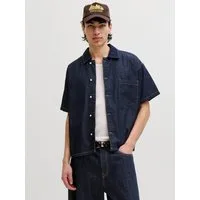 Jack & Jones Jeanshemd JJORGAUSTIN DENIM SHIRT SS LN Baumwolle, regular fit