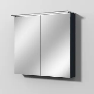 Sanipa Reflection Spiegelschrank MALTE 80 mit LED-Aufsatzleuchte, Marine-Matt SD1521R