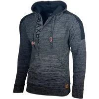 Baxboy Strickpullover Baxboy Herren Strick Pullover Kapuzenpullover Reißverschluss B_290