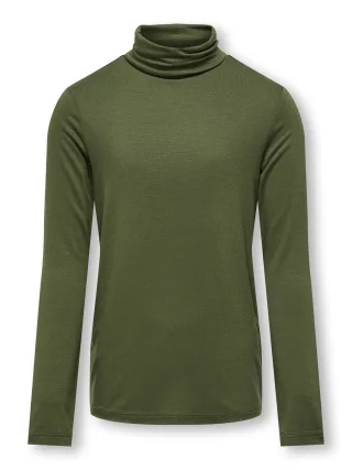 KIDS ONLY - KOGLELA LIFE L/S ROLLNECK TOP BF JRS winter moss - Gr. - 164