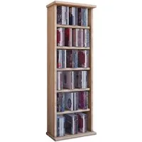 VCM Standregal Holz CD DVD Stand Regal Schrank Ständer Vostan, 1-tlg., 92x31x18cm Schrank, stehend