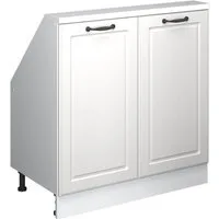 Vicco Kommode Rion, Weiß Landhaus/Weiß/Weiß, mit 2 Türen (1 St)