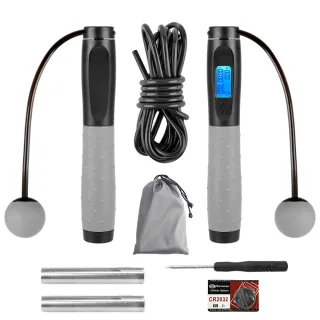 Smart Electric Counting Jump Rope Corded and Cordless 2 in 1 Design 4 Modes Accurate HD Display Calorie Record Free Adju