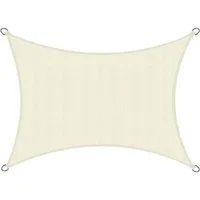 Sol Royal Sonnensegel Sonnensegel rechteckig 2x2m SolVision HS9, Creme, Wasserdurchlässig HDPE Atmungsaktiver Terrasse UV Sonnenschutz