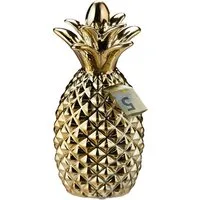 relaxdays Spardose Ananas gold