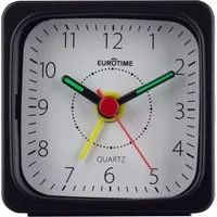 EUROTIME Quarzwecker EUROTIME Quarzwecker mit Schrittsekunde, Maße 9,5 x 9,5 x 4,5 cm