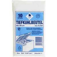 Bingo-Plast Gefrierbeutel Tiefkühlbeutel 5,0 l, 30 x 50 cm, 10 Stück