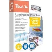 Laminierfolie 54x86mm Kreditkarte 125mic PP525-07, Folien glänzend, 100 Stück, 54x86 mm