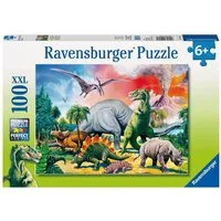 Ravensburger Puzzle Unter Dinosauriern. Puzzle 100 Teile XXL, 100 Puzzleteile