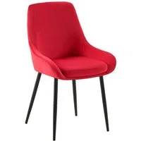 furnicato Esszimmerstuhl Elmira 86x50x53 cm rot (1 St)