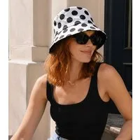 Ella Jonte Sonnenhut Bucket Hat mit Polka Dots – Stylischer Wendehut für Sommer & Urlaub