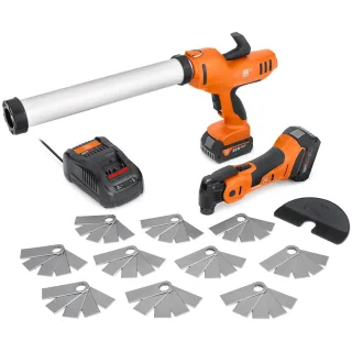 Fein Akku-Kartuschenpresse und Akku-MultiMaster AKP 18-600 AS Fugensanierer-Set TOP - 71902360000